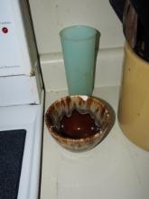 Ceramic bowl and cup