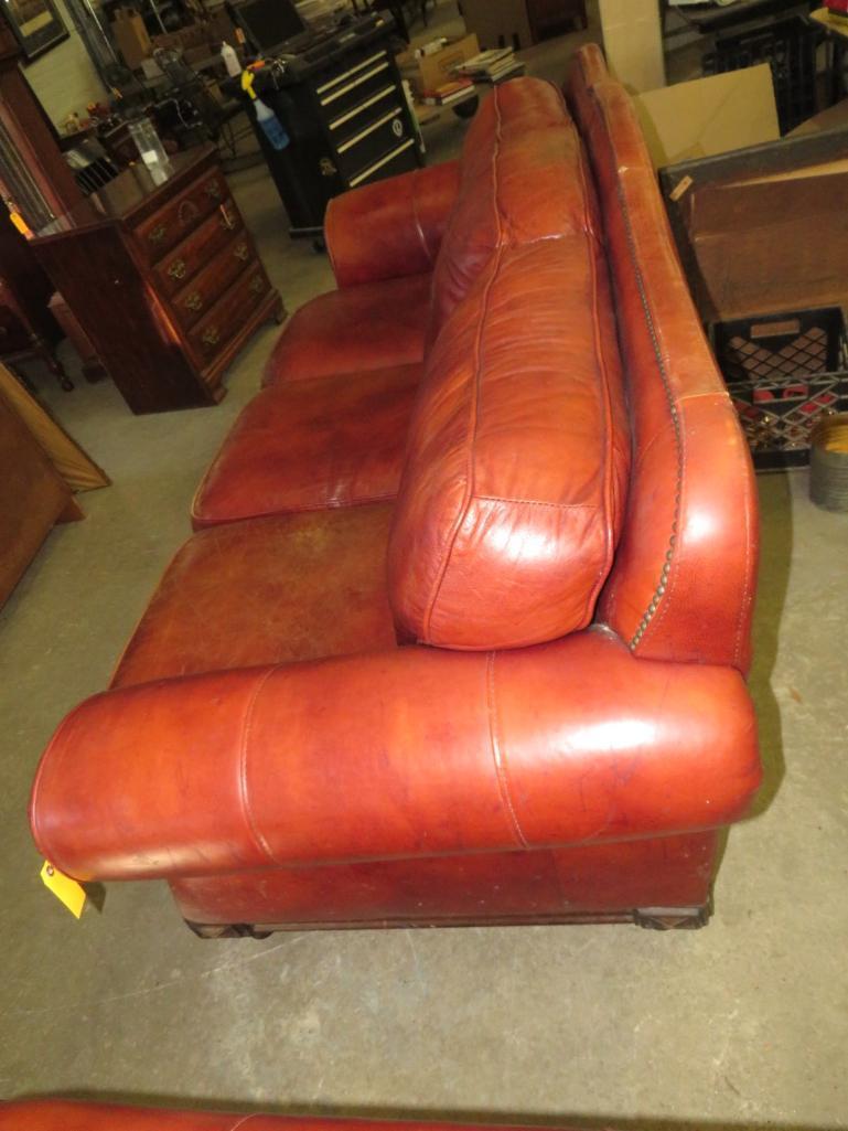 Stuffed Leather Sofa