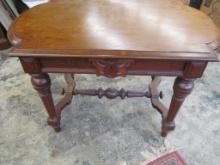 Victorian Walnut Table w/ Drawer