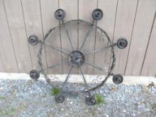 48" Mexican Wrought Iron Pueblo Style Chandelier