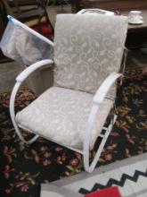 Heavy 1950's Spring Steel Patio Chair