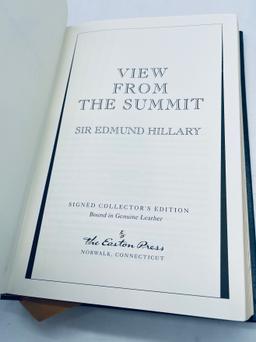 RARE SIGNED View From The Summit by Sir Edmund Hillary - COA - FIRST ON TOP OF EVEREST