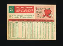 1959 Topps Baseball Card #35 Ted Kluszewski Pittsburgh Pirates
