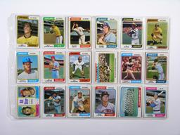 (234) 1974 Topps Baseball Cards VG/EX to EX Conditions