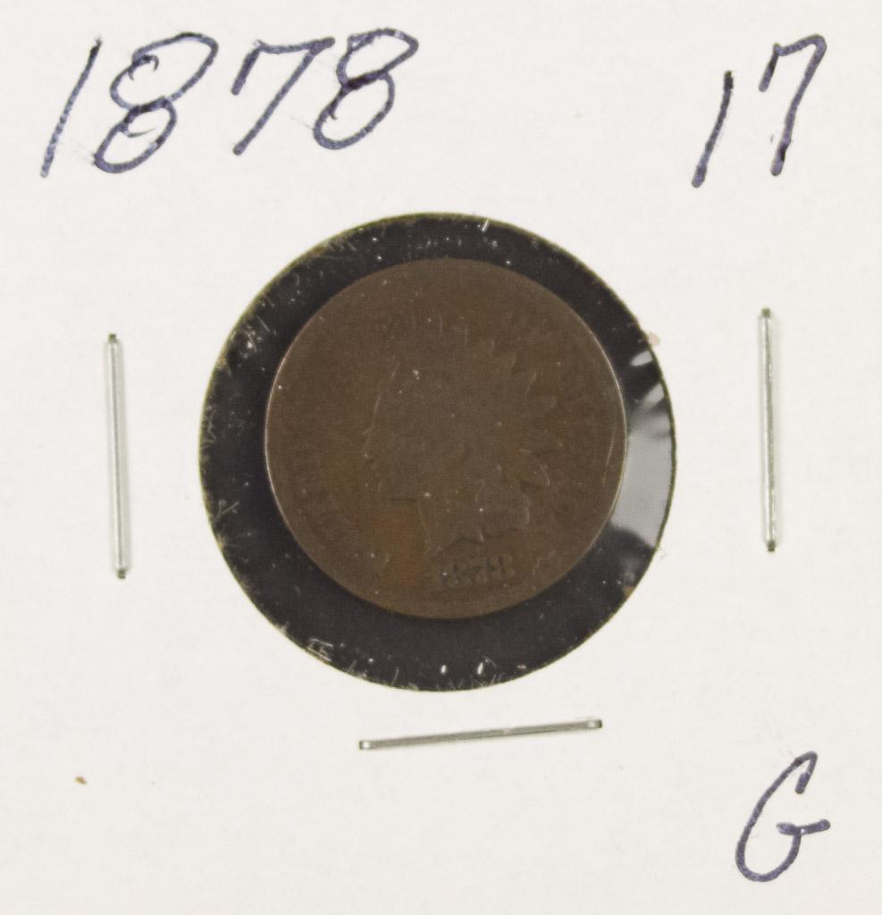 1878 - INDIAN HEAD CENT - G