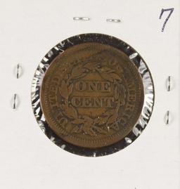 1856 - BRAIDEDHAIR LARGE CENT - F