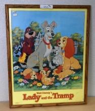 1955 Walt Disney's Lady and the Tramp Framed Poster