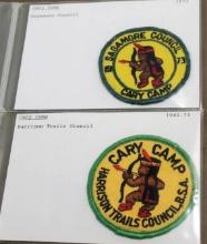 Two BSA Cary Camp Round Patches Dated 1973 or Earlier