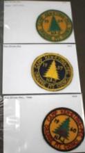 1954, 1957, and 1960 Camp Ken-Etiwa-Pec BSA Badges