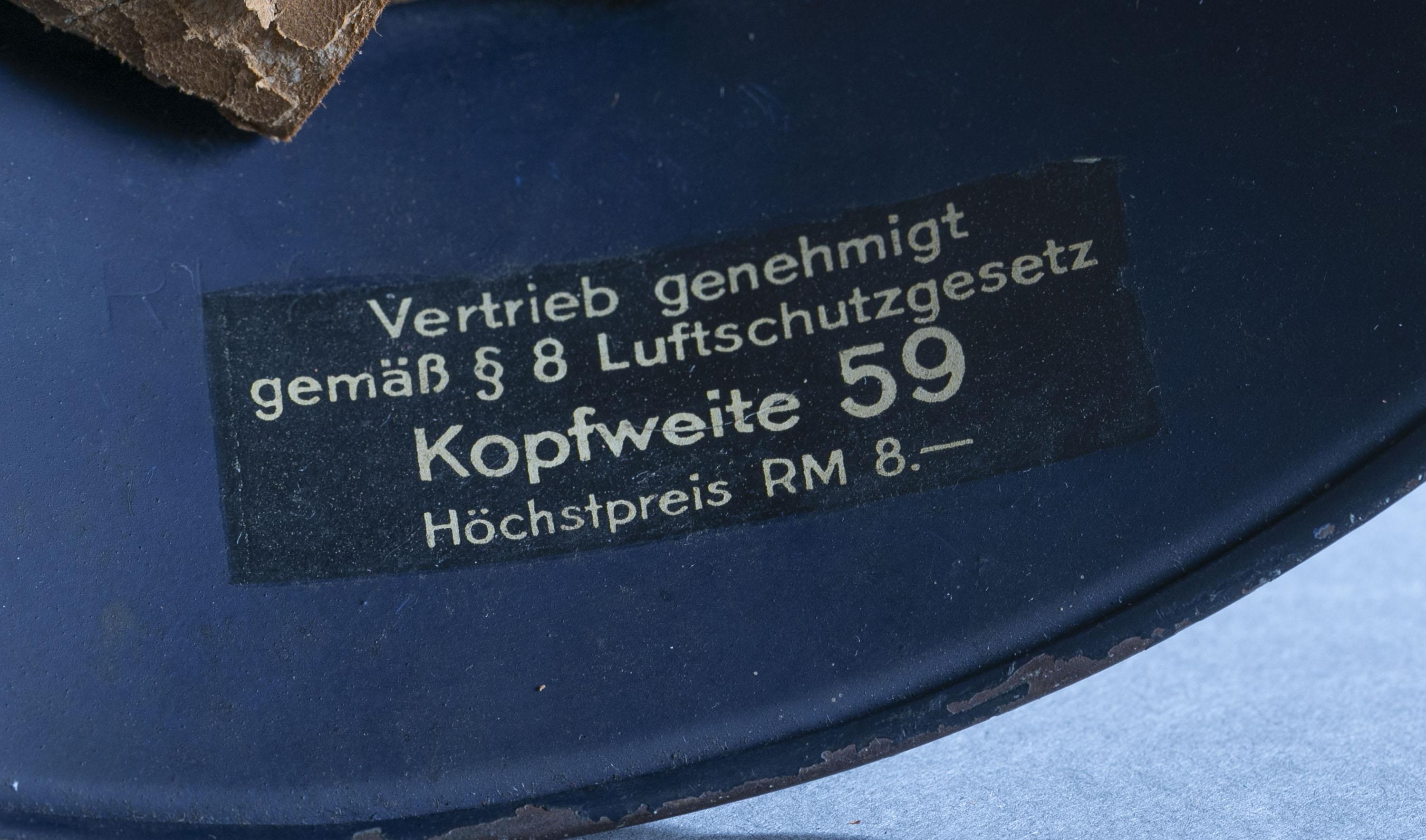 WWII German Luftschutz M34  helmet