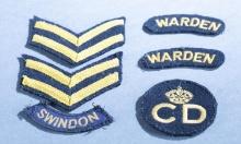 WWII English Home Front Civil Defense patches