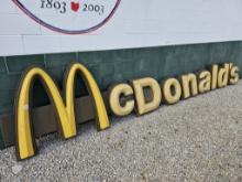 3 Piece McDonalds Plastic Sign 19'