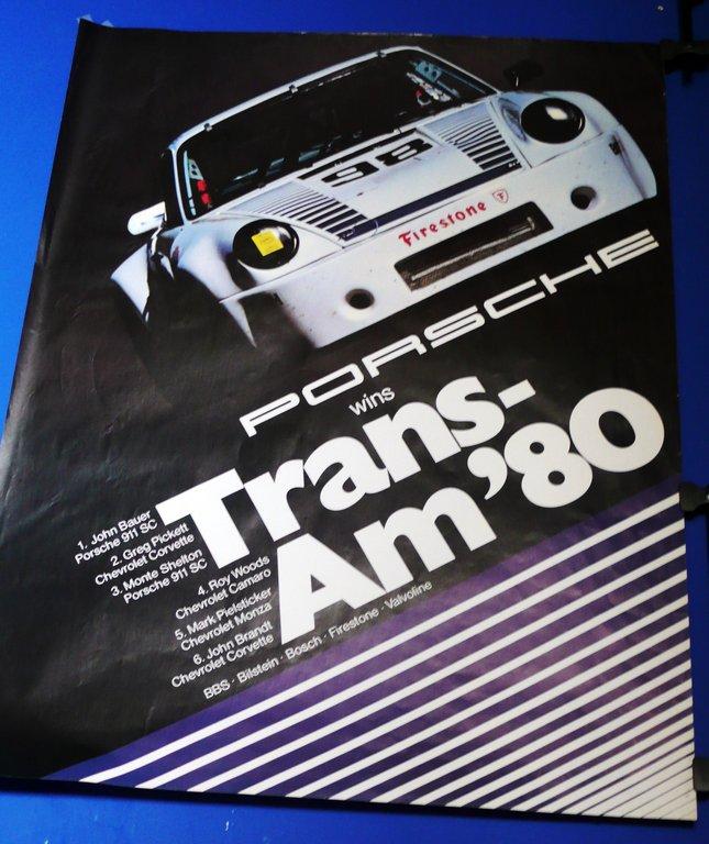 Factory Poster; Trans-Am 1980 and Watkins Glen 1978.