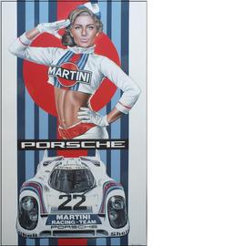 'Martini Racing Team' painting.