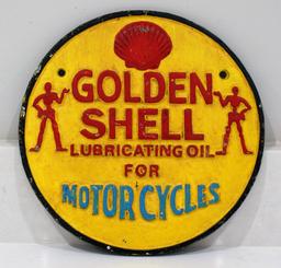'Shell Oil' Cast Iron Plaque