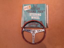 Unused Les Leston steering wheel