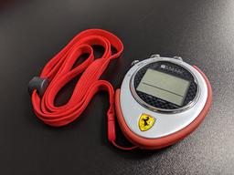 Ferrari Hockenheim Stopwatch by Oregan Scientific.