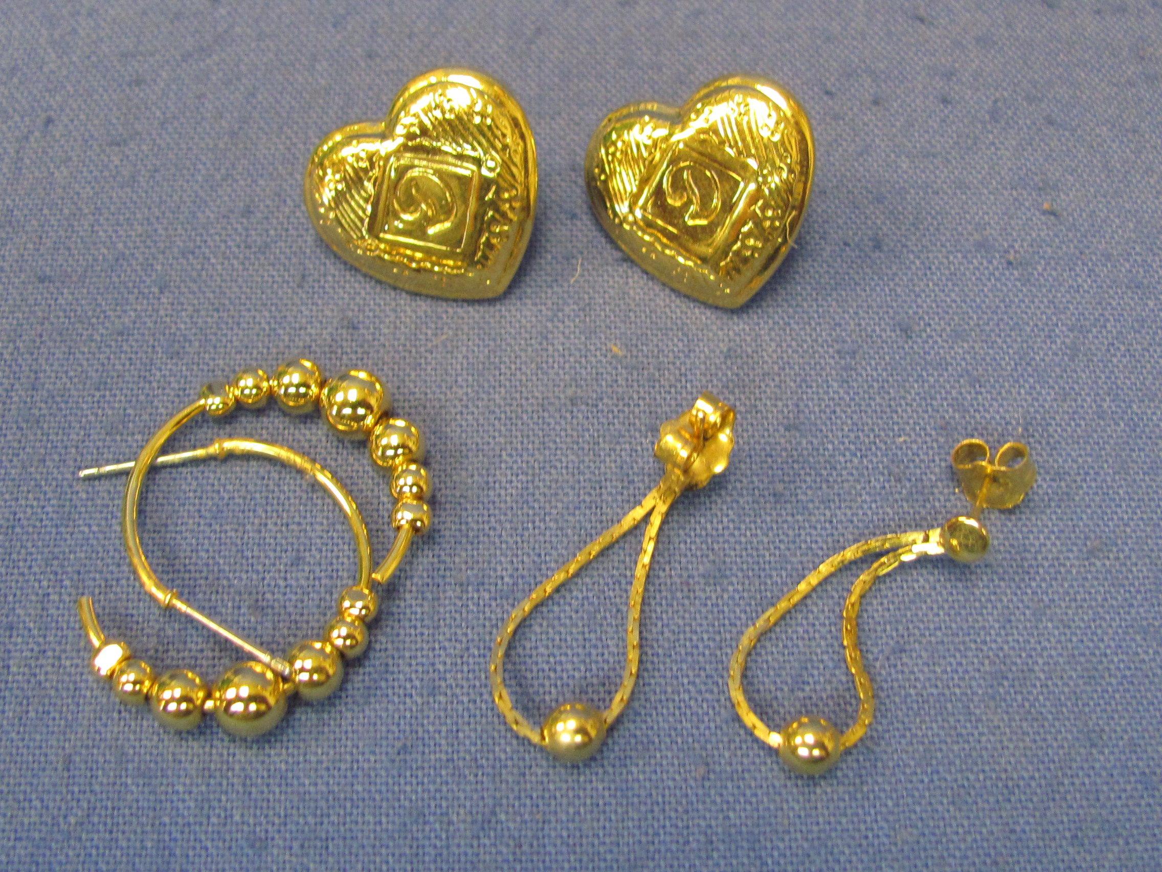 Goldtone Costume Jewelry Lot: Chains – Pins – Necklaces – Bracelets – Rings