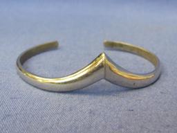 Lot of Metal Cuff or Hinged Bracelets – A couple by Avon – 1 Gemini zodiac sign