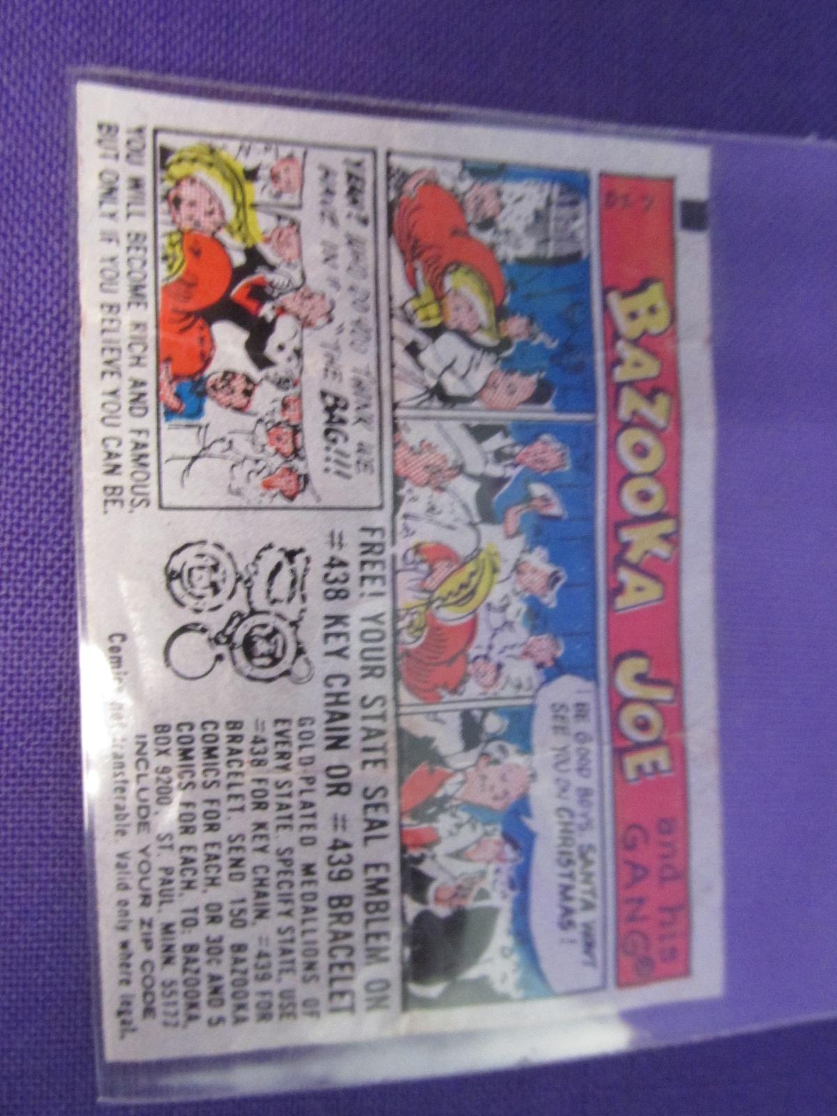 2 Vintage Bazooka Joe Bubble Gum Comics