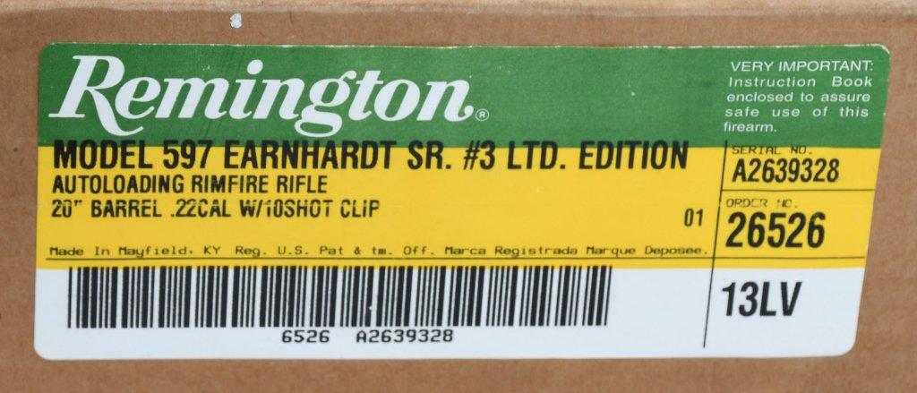 REMINGTON MODEL 597, EARNHARDT SR. .22 RIFLE, BOX