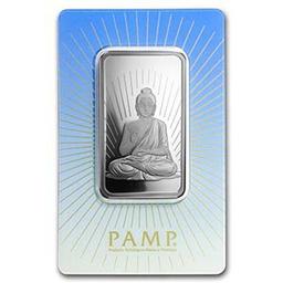1 oz Silver Bar - PAMP Suisse Religious Series (Buddha)