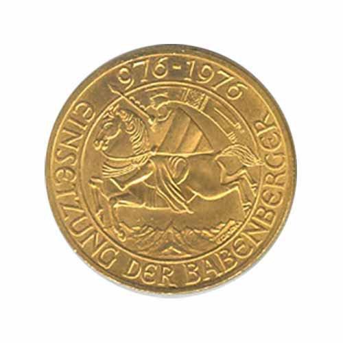 Austria gold 1000 schilling 1976 Babenburg Dynasty