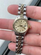 Used 26mm Ladies Datejust Oysterperpetual Two-Tone comes with box and appraisal upon request