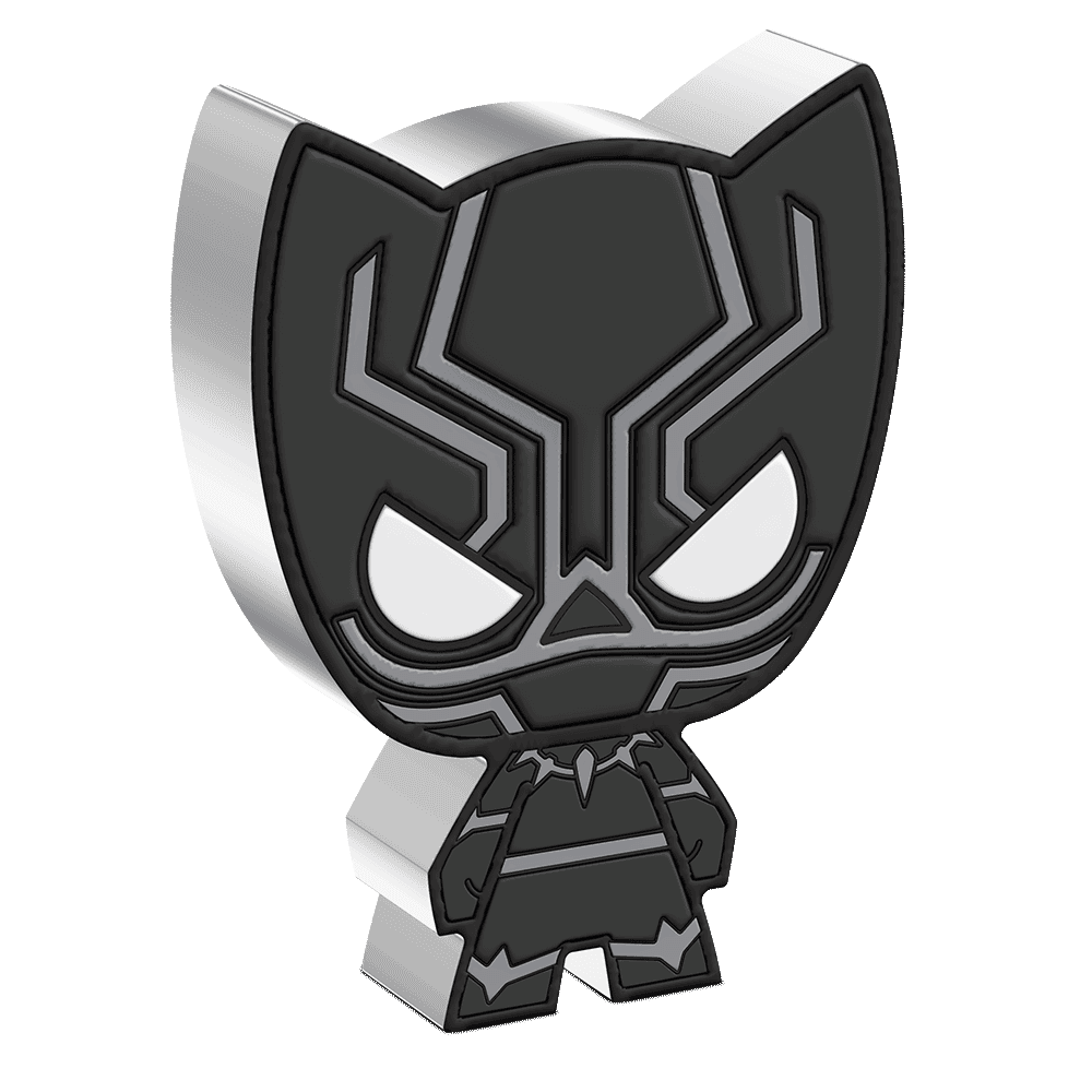 Marvel - Black Panther 1oz Silver Chibi(R) Coin