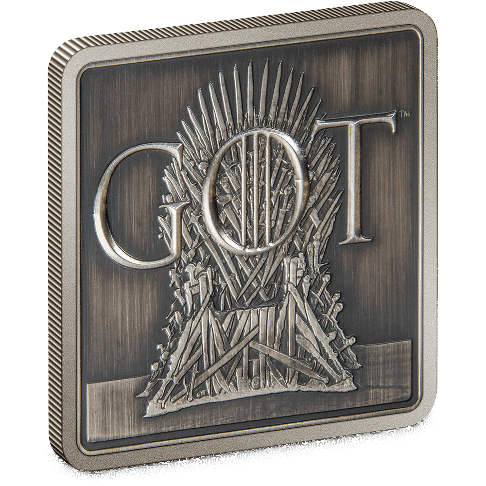 Game of Thrones(TM) - Iron Throne 1oz Silver Medallion