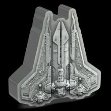The Mandalorian(TM) - Bo-Katan's Gauntlet Starfighter(TM) 1oz Silver Shaped Coin