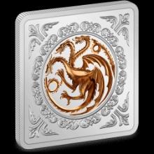 Game of Thrones(TM) - Targaryen Sigil 1oz Silver Medallion
