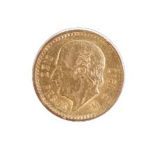 Mexico 10 Pesos Gold 1917 XF
