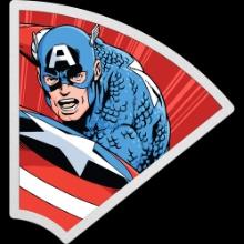 Marvel - Avengers 60th Anniversary - Captain America 1oz Silver Coin PLUS Collector's Box