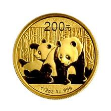 Chinese Gold Panda Half Ounce 2010