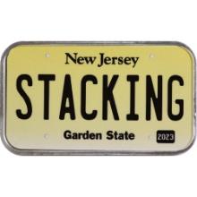New Jersey License Plate - Stacking Across America 1oz Silver Bar