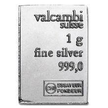 1 gram Silver Valcambi Bar (From the Combibar)