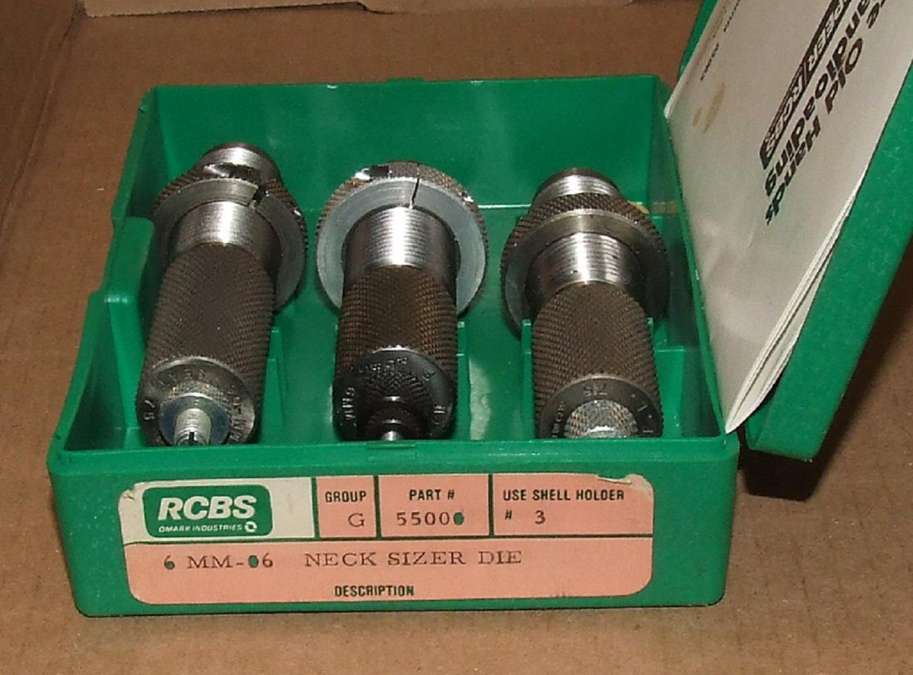 RCBS 6mm/06 FL & Neck Size Die Set