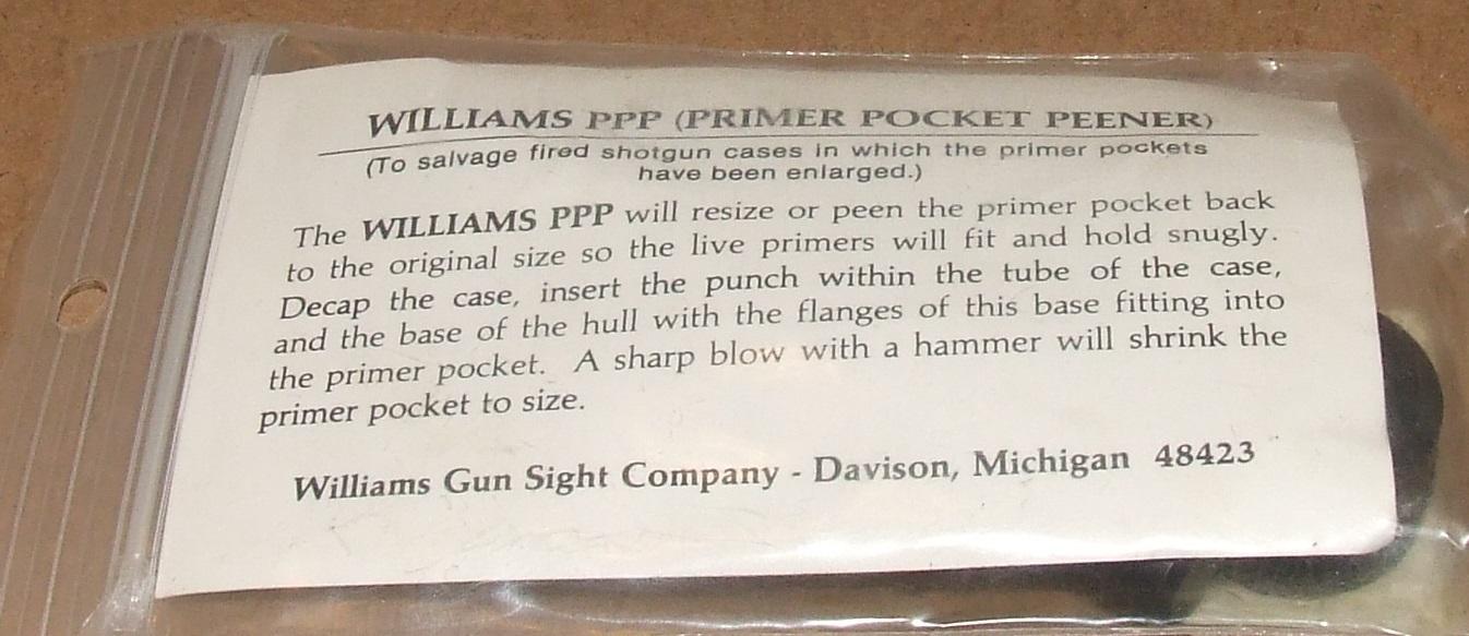 Williams PPP (Primer Pocket Peener)