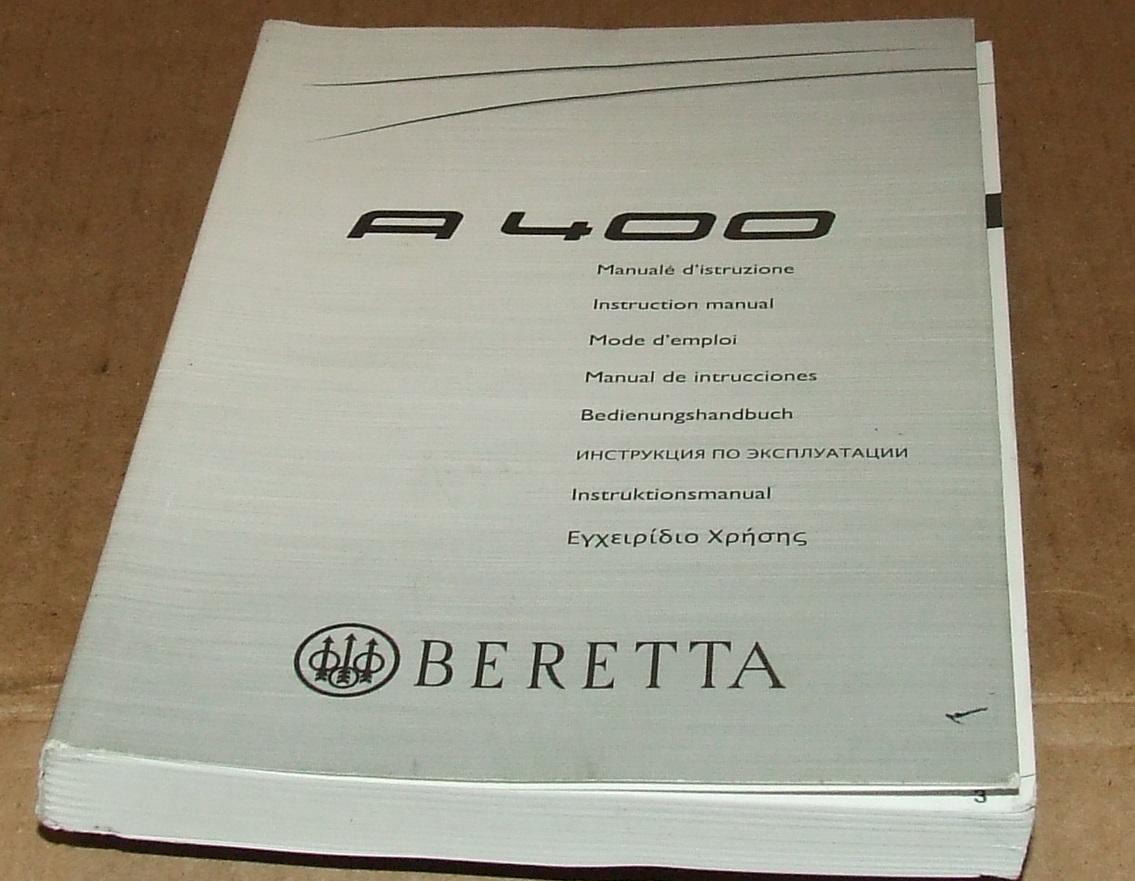 Beretta A400 Manual