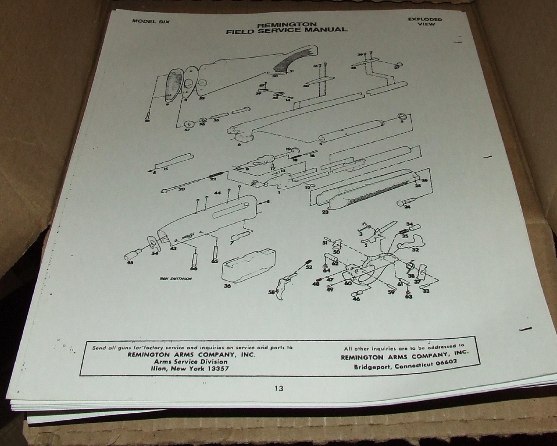 Remington 7600 Model 6 Field Service Manual