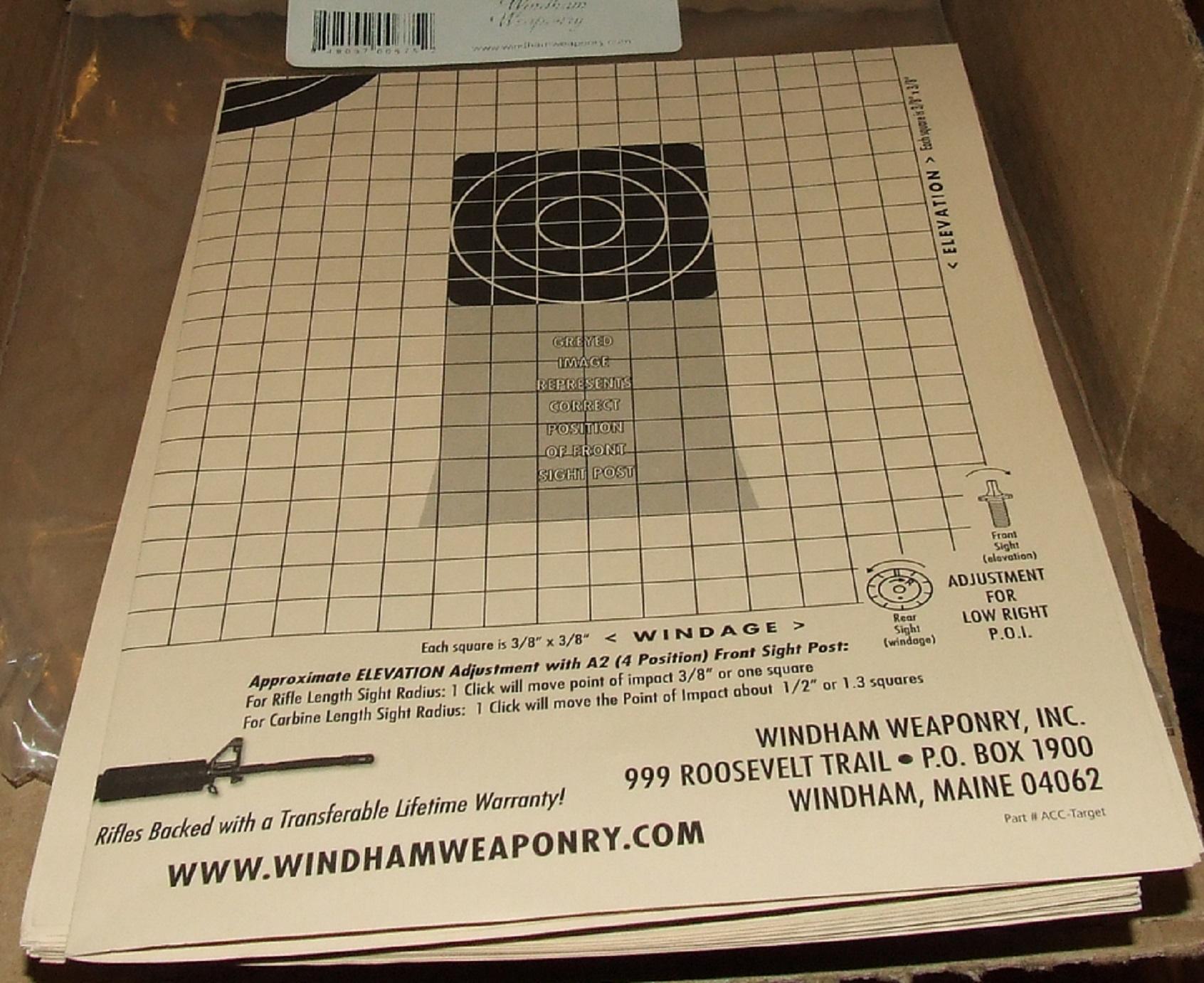 New package of 10 Windham Weaponry Targets