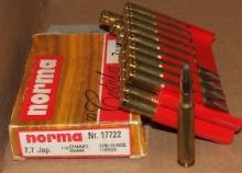 11 Rounds Norma 7.7 Jap & 8 Brass