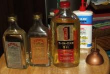 Old Oil Bottles & Cans