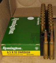 20 Rounds Remington 6.5X55 Swedish Mauser