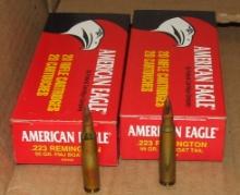 2 - 20 Rounds Fed American Eagle .223