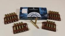 12 rnds 375 H&H and 8 empty brass