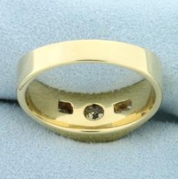 Mens Over 1ct Diamond Ring In 14k Yellow Gold