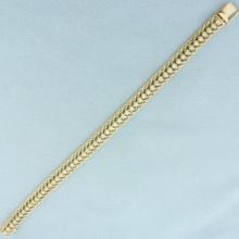 2ct Diamond Rope Link Tennis Bracelet In 14k Yellow Gold