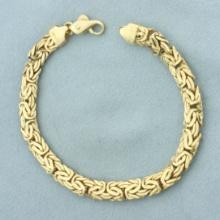 Byzantine Link Bracelet In 14k Yellow Gold